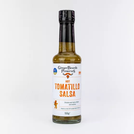 Hot Tomatillo Salsa Gingerbeard's Preserves