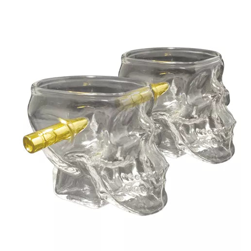 Original Products - Verres à shot tête de mort sur mesure pour bar - double pack.