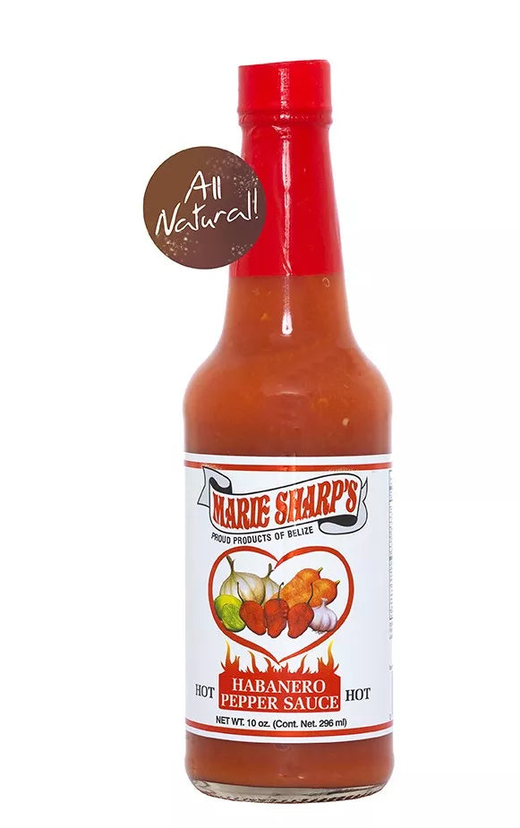 Hot Habanero Pepper Sauce hot 296ml Marie Sharp's