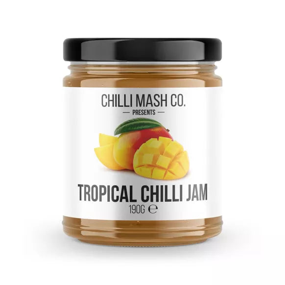 Confiture de piments tropicaux | 190g | Entreprise de purée de piment | Chaleur moyenne du piment