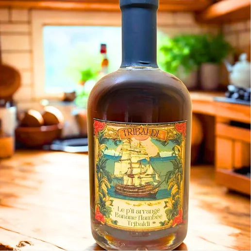 Rhum arrangé banane bio flambée - Tribaldi