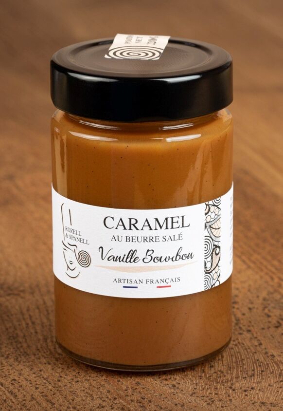 Caramel au beurre sale vanille bourbon 220g - Rozell & Spanell