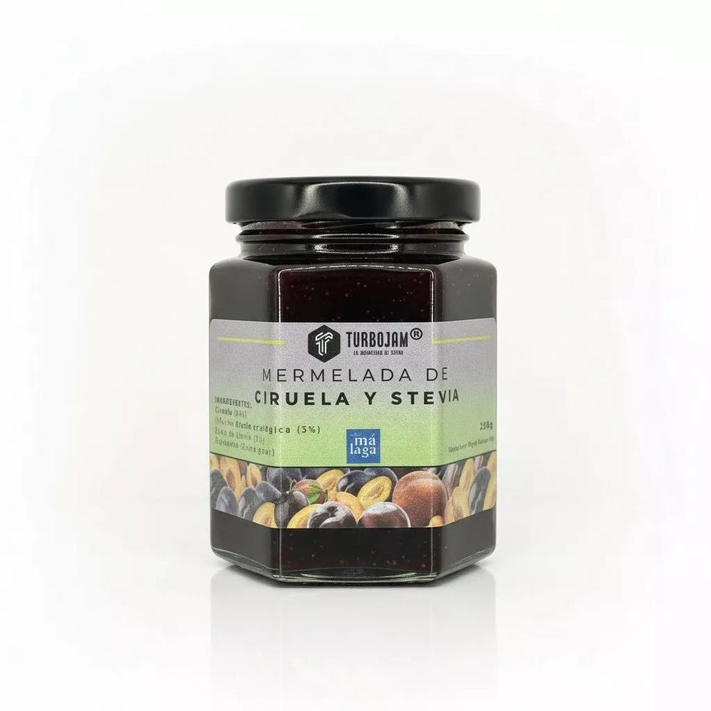 Confiture Naturelle de Prunes 95% Fruits. Sans sucre (0%)