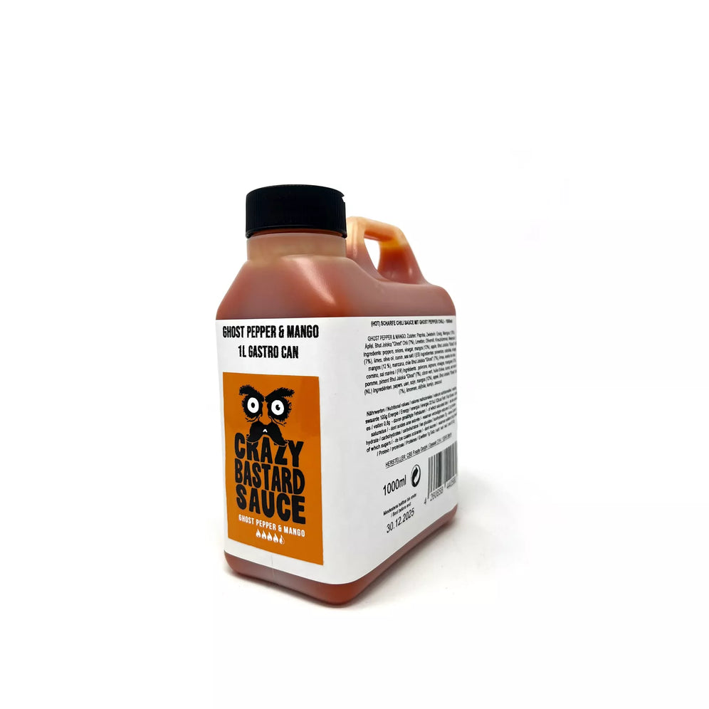 Crazy Bastard Sauce Ghost Pepper & Mango 1000ml