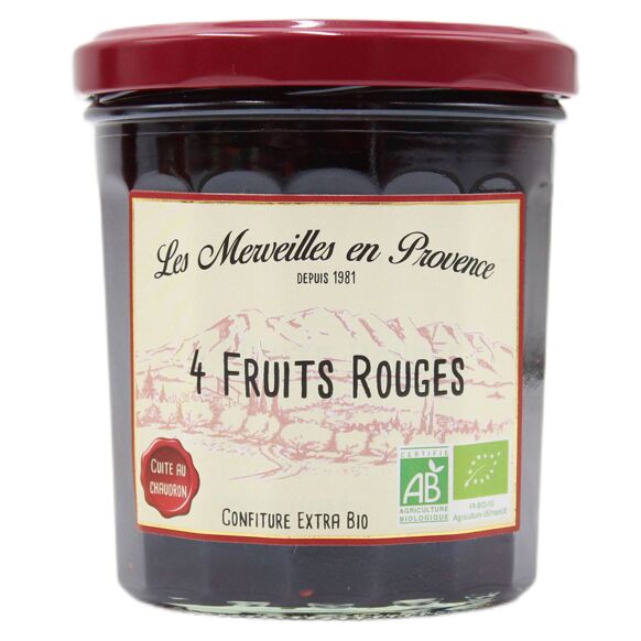 Les Merveilles en Provence - Confiture 4 Fruits Rouges Bio