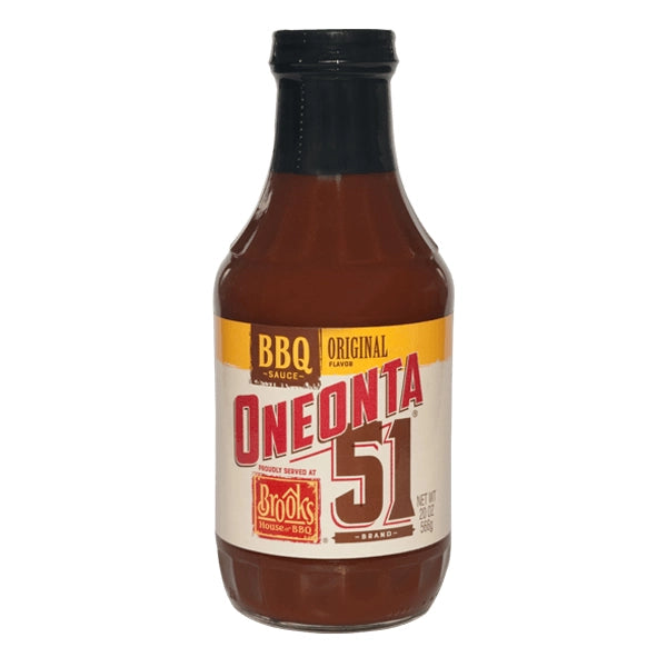 Bouteille de sauce piquante barbecue Brooks Bbq Original Sauce, une sauce originale et savoureuse, idéale pour badigeonner, glacer et tremper.