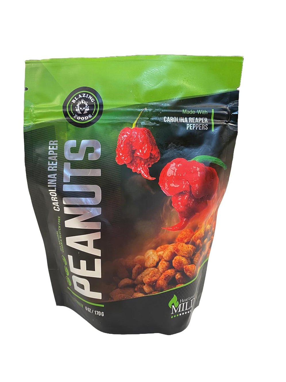 Carolina Reaper Peanuts - mild - Blazing Foods