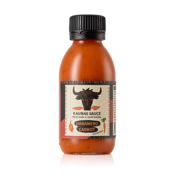 Sauce piquante aux carottes Habanero 125ml de Kaunas