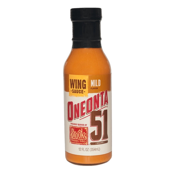 Sauce pour ailes douce Brooks Oneonta 51, bouteille de 354 ml, idéale pour sauce piquante ou sauce barbecue.