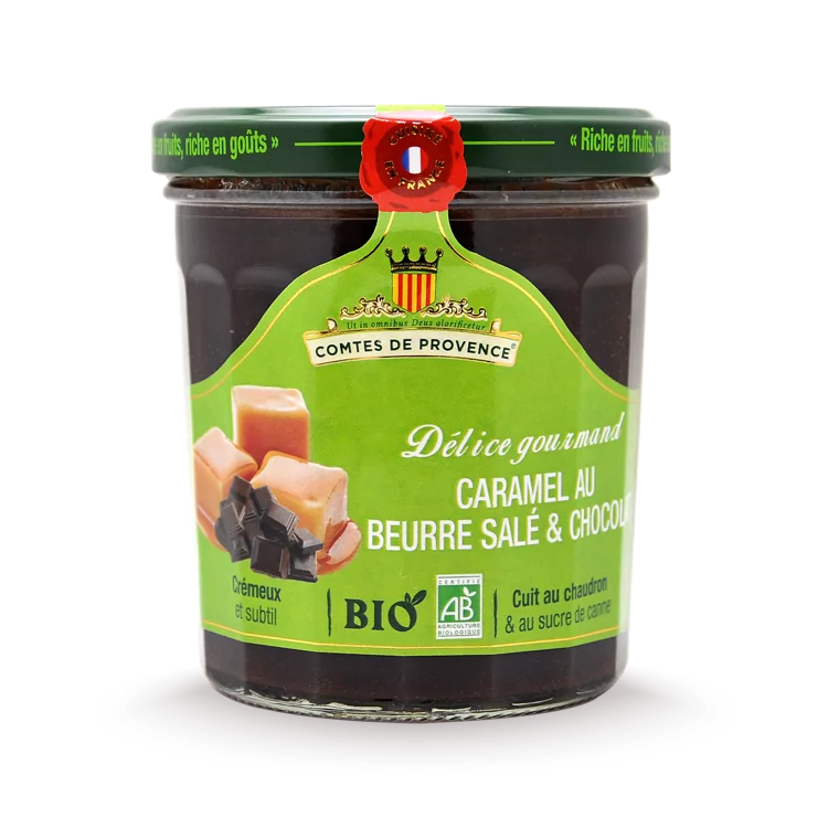Caramel au Beurre Salé & Chocolat BIO - Comtes De Provence