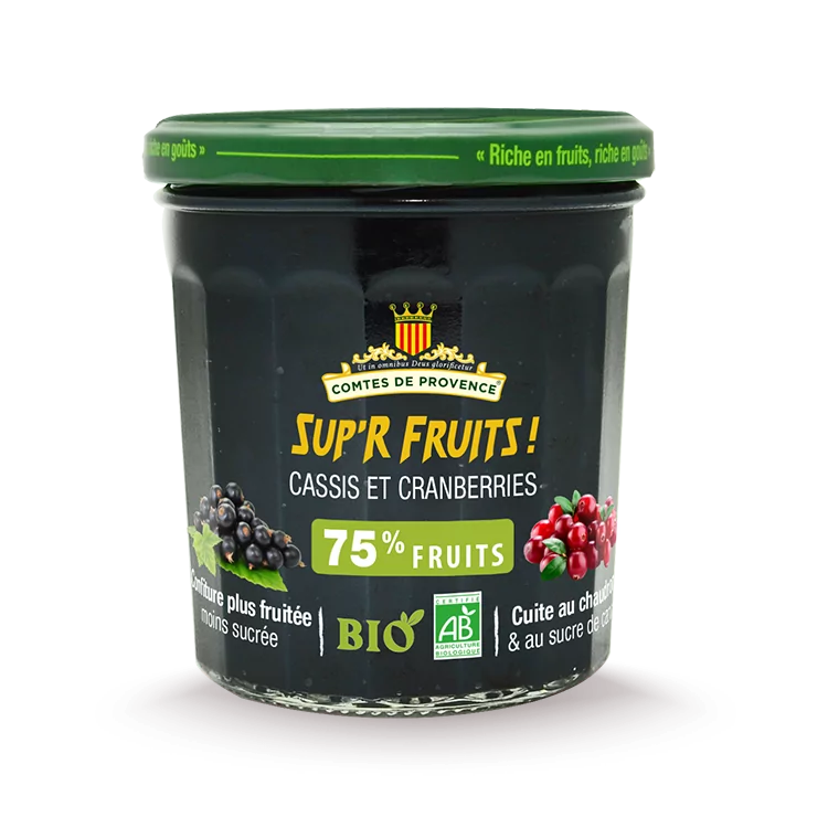 Confiture de Cassis & Cranberries BIO - Comtes De Provence