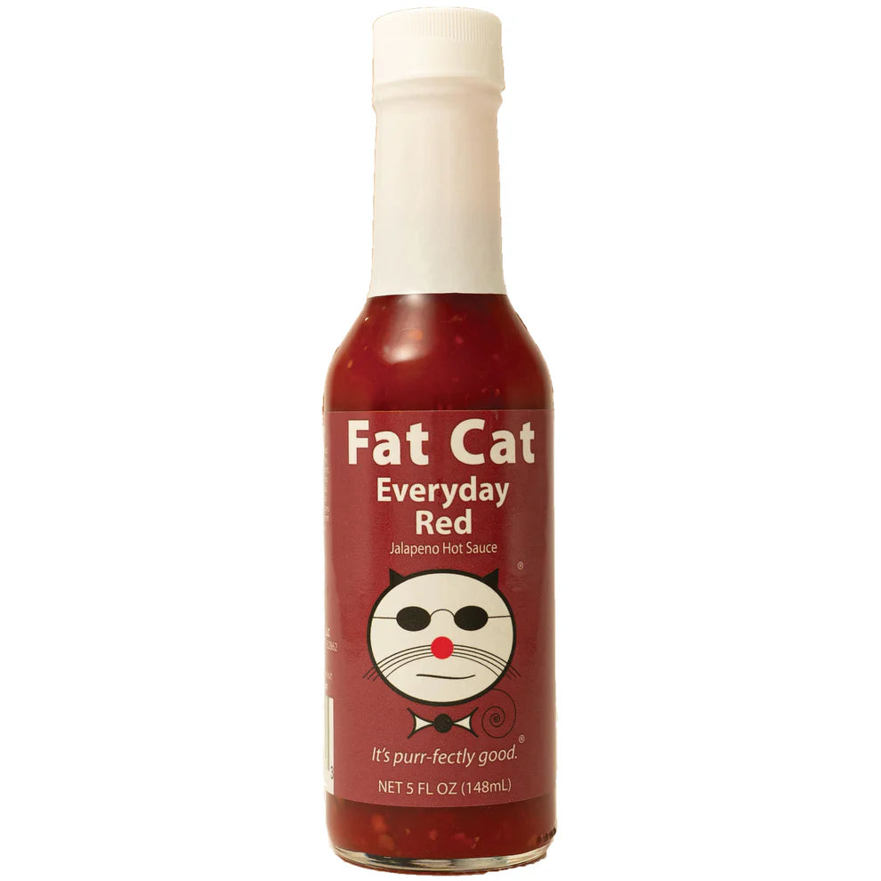 Bouteille de Sauce Piquante Fat Cat Everyday Red Jalapeno