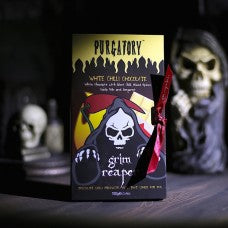 Purgatory™ Ghost Chilli White Chocolate Bar - Grim Reaper
