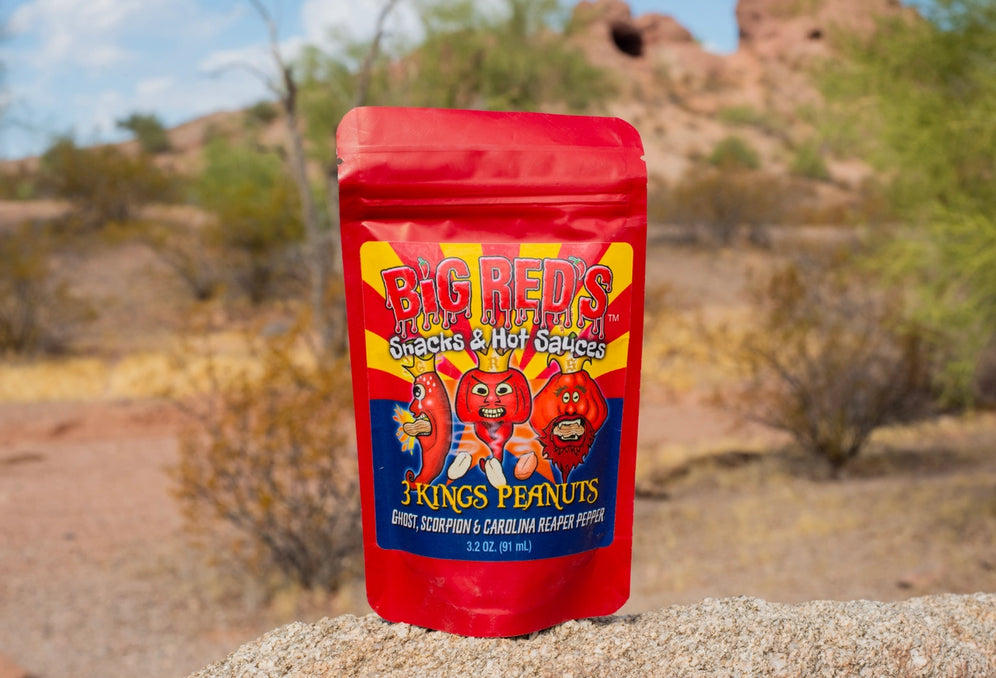 3 Kings Peanuts Big Red's Hot Sauce