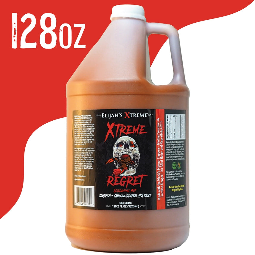 Gallon de sauce piquante Xtreme Regret Elijah's Xtreme