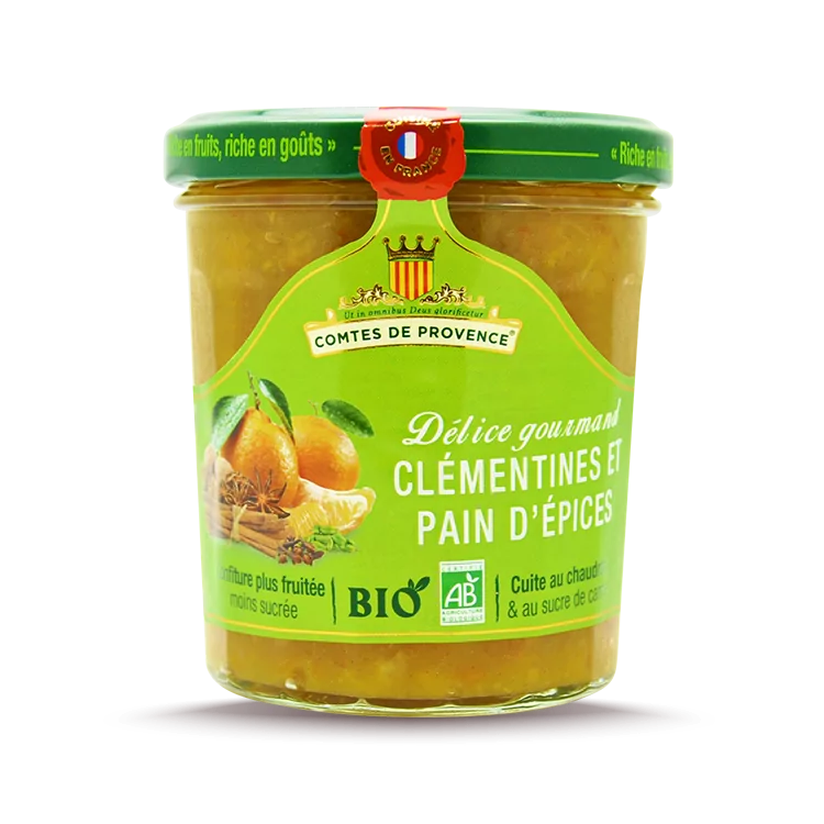 Confiture de Clémentines & Pain d’Épices BIO - Comtes De Provence