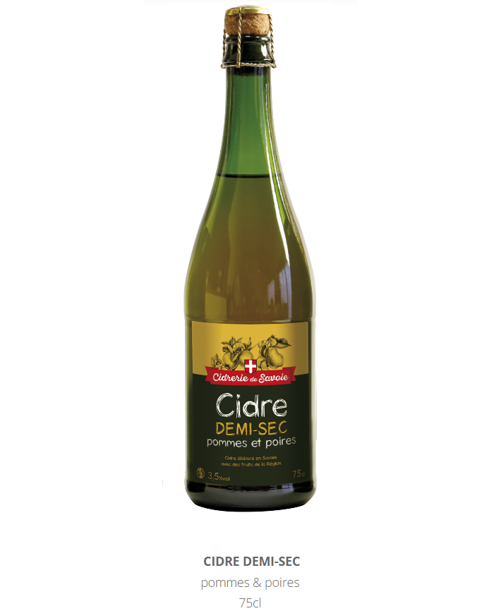 Cidre demi-sec pomme/poire