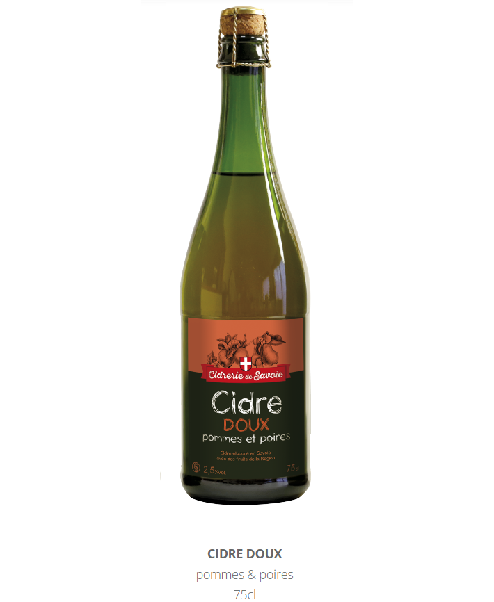 Cidre doux pomme/poire