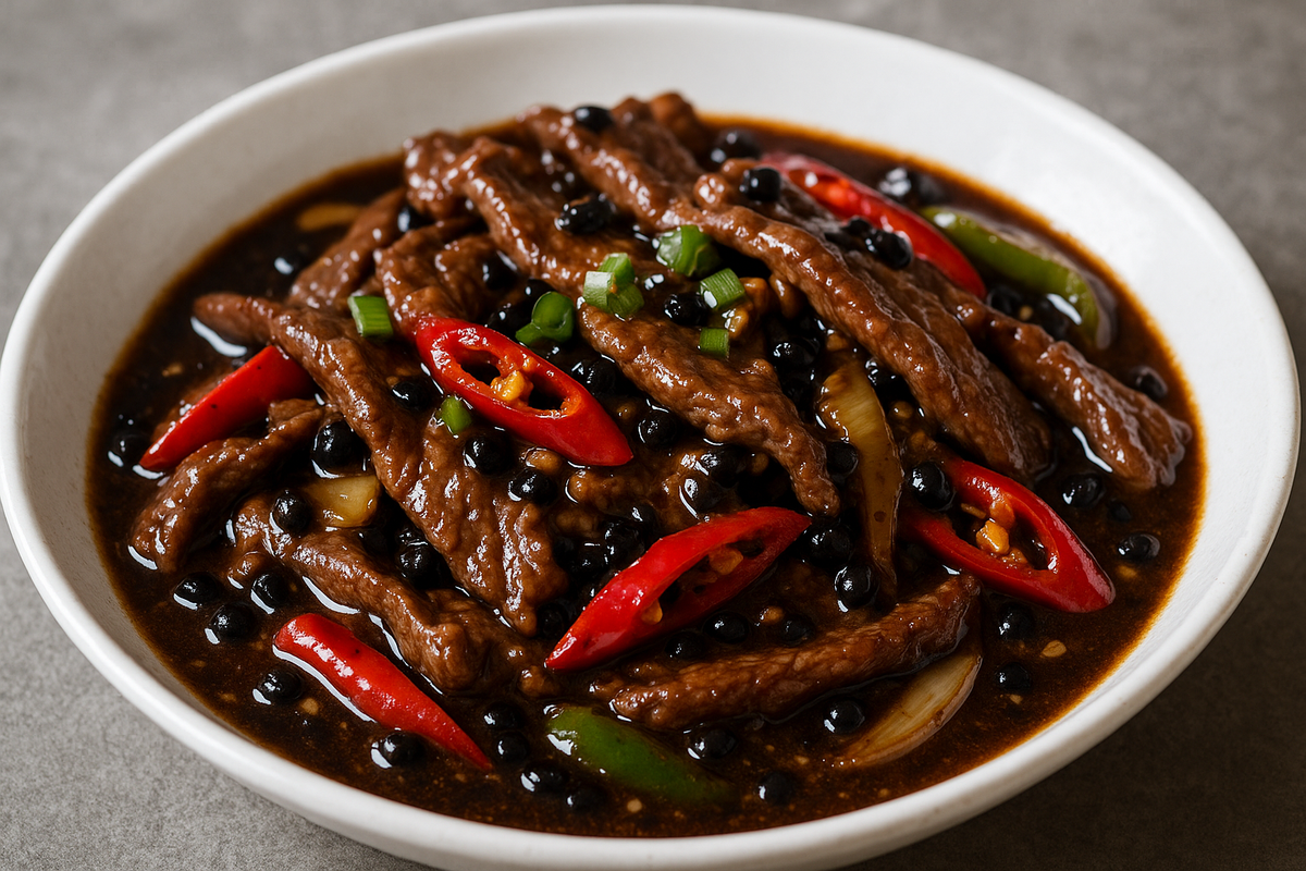 🥩 Boeuf piquant sauce haricot noir