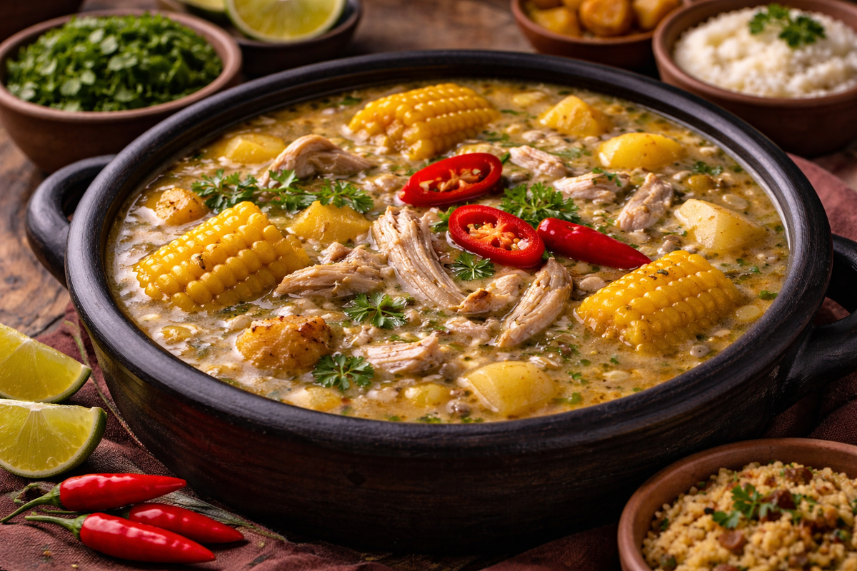 L’ajiaco colombien piquant : une soupe andine, réconfortante et vibrante
