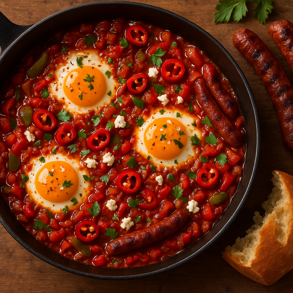 🌶️ La Chakchouka Piquante – Un Soleil d’Épices dans l’Assiette