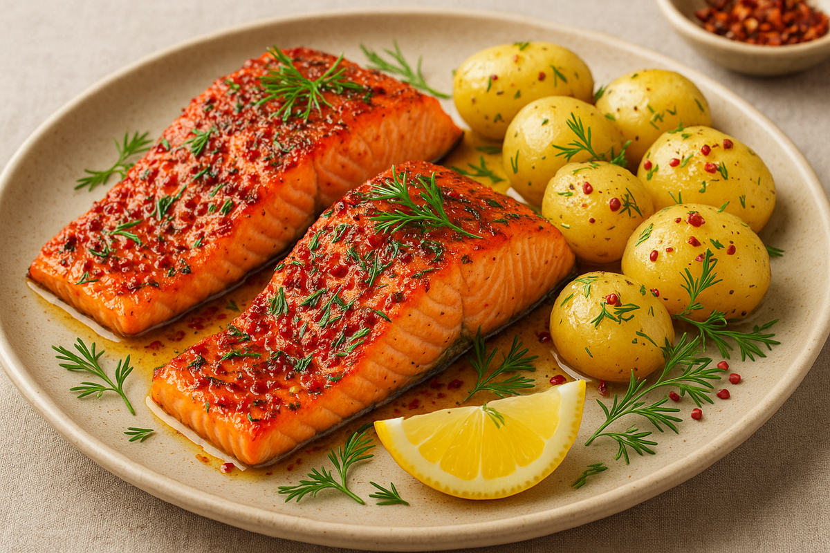 Lax au Chili et Aneth : Le Plat Scandinave Réinventé Grâce à la Sauce Piquante