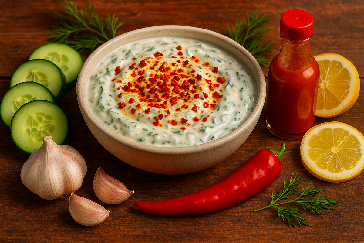 Le tzaziki piquant