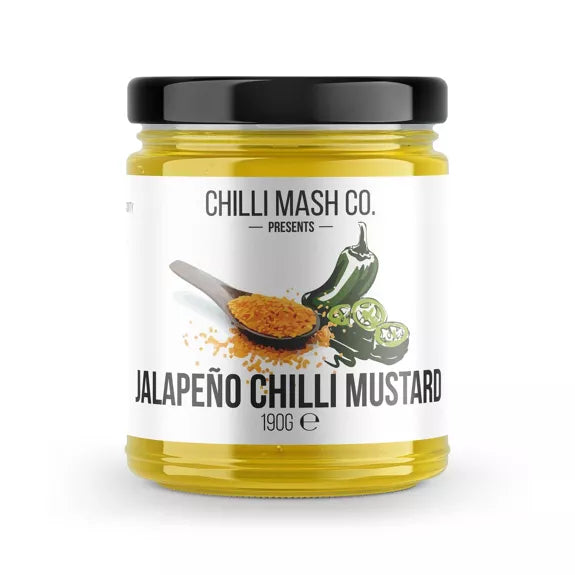 Jalapeño chilli mustard | 190ml | Entreprise de purée de piment | Une moutarde de Dijon épicée
