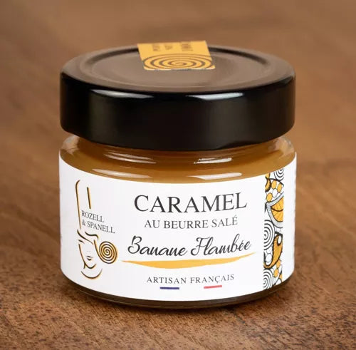 Caramel au beurre sale banane flambee 100g