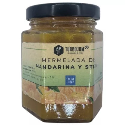 Confiture Naturelle de Mandarine 90% Fruits. Sans sucre (0%)