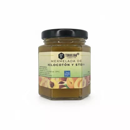 Confiture de Pêches Naturelle 95% Fruits. Sans sucre (0%)