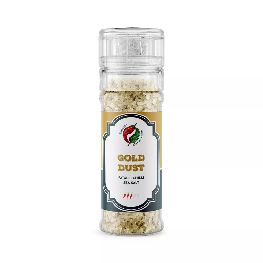 Gold Dust | 80 g | Dorset Chilli Shop | Sel au piment Fatalii - Chilli Mash Co.