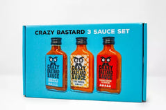 Crazy Bastard Hot Sauce 3 Sauce Set (Caribbean Box)